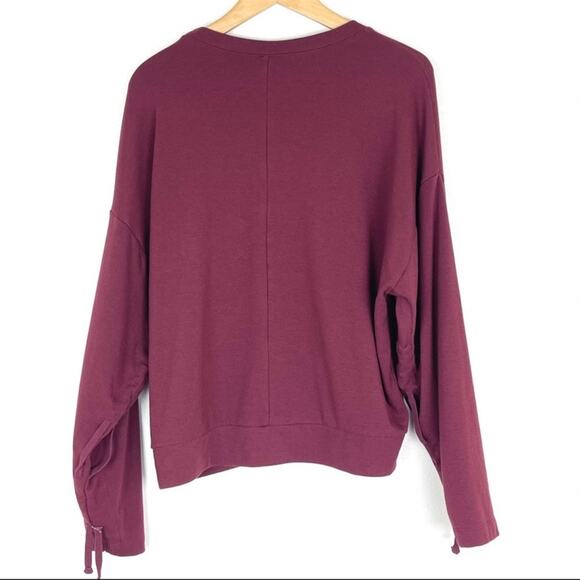 Fabletics Sadie Scrunched Sleeve Pullover Sweatshirt - Picture 8 of 9